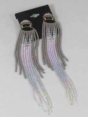 Shoulder length "jellyfish" earrings